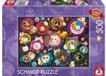 Schmidt Spiele 500 db-os puzzle - Coffee art kittens (59707) (59707)