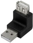 LogiLink Преходник LogiLink, USB 2.0 A(м) към USB 2.0 A(ж), черен (AU0027)