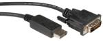 Roline Кабел Roline 11.99. 5612, DisplayPort(м) към DVI(м), 5m, черен (11.99.5612)