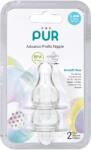 PUR BABY Set 2 tetine silicon advanced, marime L, +6 luni, PUR