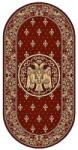 Delta Carpet Covor Bisericesc Oval, 100 x 200 cm, Rosu, Lotos 15032/210 (LOTUS-15032-210-O-12) Covor