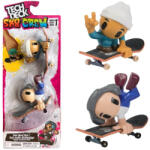 Tech Deck Tech Deck SK8 Crew Twin Shred Pack - Fehér sapkás és Szürke fejhallgatós játékfigura ujjgördeszkával (6071061_20148775)