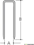 MAKITA klip 10x13 mm, 5040 db, T22 F-32650 (F-32650)