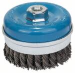 Bosch csészekefe, fonott, 100, acél 100 mm, 0, 8 mm, M14 1608614002 (1608614002)