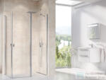RAVAK CHROME CRV1+CRV2 90x90 cm-es nyílóajtós, sarokbelépős zuhanykabin, króm/transparent 1QV70C01Z1SET90CRV290 (1QV70C01Z1SET90CRV290)