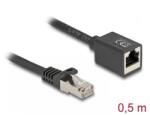 Delock Cablu prelungitor de retea RJ45 Cat. 6A S/FTP T-M 0.5m, Delock 88052 (88052)
