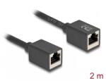 Delock Cablu prelungitor de retea RJ45 Cat. 6A S/FTP M-M 2m, Delock 90331 (90331)