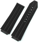  Curea tip Hublot silicon neagra - ceas-shop