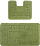 Delta Carpet Set 2 Covorase Baie, Antiderapante, Ethnic Green (8680318590909) Covor baie