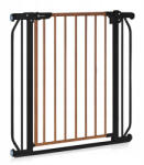 Lionelo Truus Slim biztonsági ajtórács - Carbon Natural (75-105 cm) 2 db toldóval