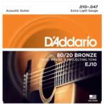 Daddario EJ10, Струни за акустична китара, Размер 10-47 (EJ10)
