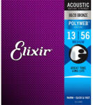 Elixir 11100 POLIWEB Medium, Струни за акустична китара 13-56 (PW13-56A)