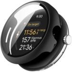  PC FULL COVER Műanyag borítás üveggel Google Pixel-hez Watch 3 45mm fekete