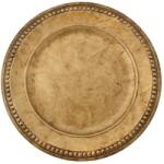 Iliadis Alexandros Set 2 Platouri plastic Antique Gold 33 cm (76033) Tava