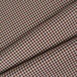 Takoy Kosztüm anyag Fred - sötétbarna kockás minta