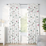 Goldea draperie de crăciun din 100% bumbac - crăciun tradițional 240x150 cm