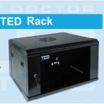 TED Electric Rack 6U cu geam 600 x 600 x 370 mm wall mount Ted Electric A0114758 TED004956 (TED004956 / rack M6606) - supraveghere-si-securitate