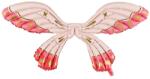 PartyDeco Balon din folie Aripi de fluture roz, 102x50 cm