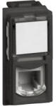 Legrand Priza, Telefon, RJ11, Modulara, 1M, (4/6), K10, Negru, Bticino, Living, Now, KG4258RJ11 (KG4258RJ11)