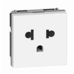 Legrand Priza, Modulara, 2P+T, Euro-US, 16A, 2M, Alb, Bticino, Living, Now, KW4126 (KW4126)