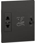 Legrand Priza, aparat, de, ras, Modulara, 230V, Negru, Bticino, Living, Now, KG4177 (KG4177)