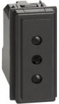 Legrand Priza, Modulara, 2P+T, 10A, 250Vac, 1M, Negru, Bticino, Living, Now, KG4113 (KG4113)