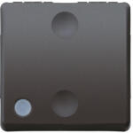 Legrand Intrerupator, cap, cruce, Iluminabil, 16Ax, 2M, Negru, Gewiss, System, GW21580 (GW21580)