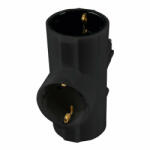 Somogyi Elektronic Home 3 Plug Adapter (TPF 26/BK)