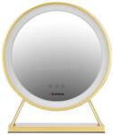 Humanas HM04 kerek álló smiktükör, 40 cm átmérő, LED, integrált érintő gombok, 3 színhőmérséklet, arany (HS-HM04_GOLD) (HS-HM04_GOLD)