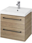 Cersanit Gala lavoar cu dulap și mânere 50.5 cm nucă S801-368 (S801368)