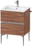 Duravit Sivida dulap 61x47.7x59.1 cm sub chiuveta pe perete nucă-crom SV4643010790000 (SV4643010790000)