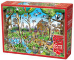 Cobble Hill 1000 db-os puzzle - Doodle Town - Birdwater's Paradise (44510) (44510)