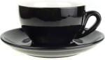 Nuova Point Palermo Cappuccino csésze + csészealj 200 ml, fekete