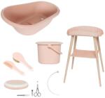 bébé-jou Sense 7 részes babakád és kádállvány fürdető szett pale pink b428809