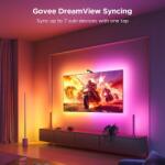 Govee Banda LED RGBICW inteligenta - Ambient Light pentru TV 75-85", Govee TV Backlight 3 Lite, Wi-Fi, Fisheye Correction, clasa G (H6099-75)