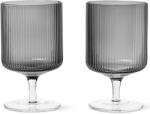 ferm LIVING borospoharak RIPPLE 270 ml, 2 db szett, szürke, kemény LIVING (FERM100489112)