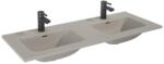AREZZO design design SKAPPA 120 cm-es dupla mosdó, matt beige AR-146072 (AR-146072)