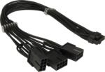 Inter-Tech 88885615 12+4Pin és 3x8Pin PCIe Adapter Kábel - 34 cm (88885615)