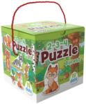  2-3-4 Darabos Puzzle - Erdő állatai (825/036)
