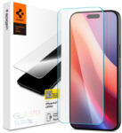 Spigen Apple iPhone 16 Pro, Kijelzővédő fólia, ütésálló fólia (az íves részre is! ), Tempered Glass (edzett üveg), tok barát, Spigen Glastr Slim HD, Clear (AGL07937)