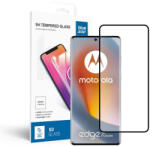 Motorola Edge 50 Fusion 5G üvegfólia, tempered glass, előlapi, 5D, edzett, hajlított, fekete kerettel, BlueStar