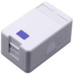 Nestron NBN-KEY-11U-S Keystone fali aljzat, felületre szerelhető; 1 portos; árnyékolatlan; 90°/180° keystone kompatibilis (NBN-KEY-11U-S)