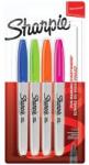 Sharpie Alkoholos marker készlet, 1 mm, kúpos, SHARPIE "Fine Point", 4 különbözõ szín (4 db) (SR2065403)