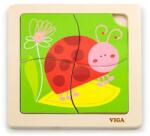Viga Toys Fa puzzle Katica 4db