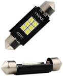 LEDtech Szofita 41mm LED izzó égő Jégfehér - Hideg fehér 6000K Canbus 2db-os készlet (C3W, C5W, C10W)✔️ (41MM SZOFITA)