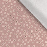 Takoy French terry Takoy 150cm flori miniaturale roz vechi