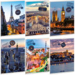 Ars Una Cities of the World A/4 extra kapcsos füzet-sima (AA_53802231)