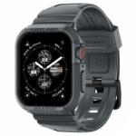 Spigen Apple Watch 4 / 5 / 6 / 7 / 8 / 9 / SE / SE 2 okosóra tok és szíj, 44mm / 45mm, TPU / szilikon, szürke, Spigen Rugged Armor Pro - bluedigital