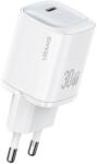 USAMS CC251 HC Series hálózati töltő 1xUSB-C csatlakozással 30W GaN - fehér