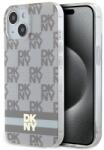 DKNY DKHMP15MHCPTSE IML Checkered Mono Pattern & Printed Stripes MagSafe-kompatibilis tok iPhone 15 Plus - bézs